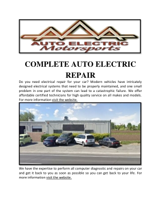 Best Auto Repair Shop Reno