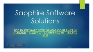 Top 10 Software Development Companies in Thailand  Leading IT Companies in Thailand 2023