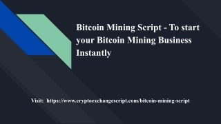 Blockchain Technology for developing Bitcoin Mining Software
