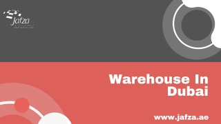 Warehouse In Dubai