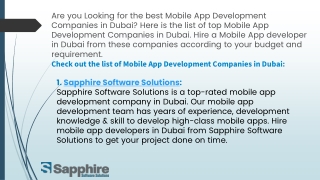 Top 10 Mobile App Development Companies in Dubai  Hire Mobile App Developers Dubai 2023