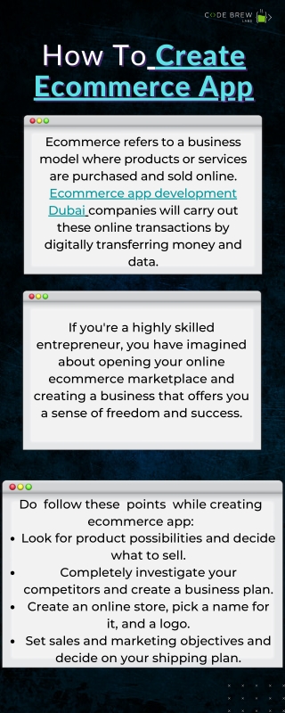 How To Create Ecommerce App? Code Brew Labs