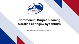 Commercial Carpet Cleaning Caroline Springs & Sydenham