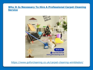 Why It Is Necessary To Hire A Professional Carpet Cleaning Service