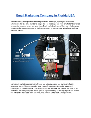 Email Marketing Company in Florida USA