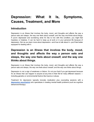 Depression_ What It Is, Symptoms, Causes, Treatment, and More