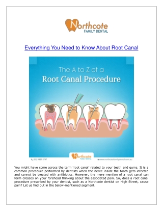 Everything You Need to Know About Root Canal