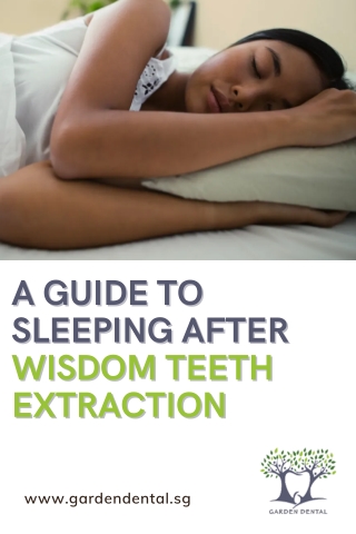 A guide to sleeping after wisdom teeth extraction