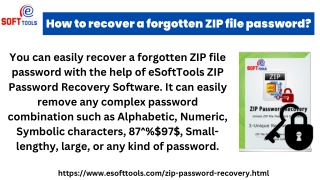 How to recover a forgotten Zip file password?