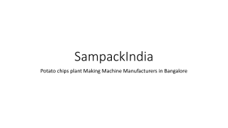 Potato chips plant Making Machine Manufacturers in Bangalore