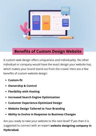 Benefits of Custom Design Website