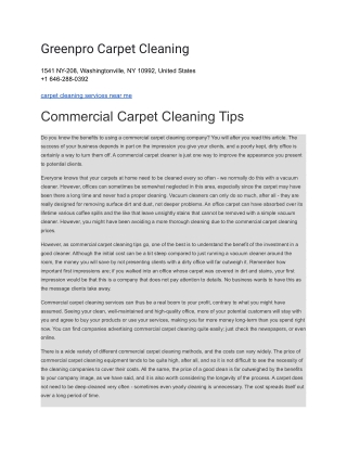 Greenpro Carpet Cleaning