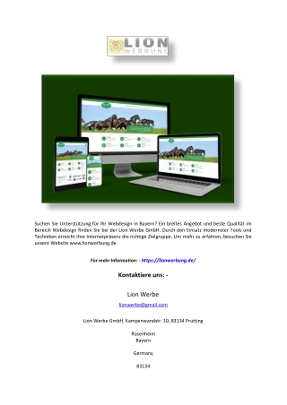 webdesign bayern | lionwerbung.de