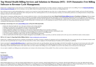 Mental Health Billing Services in Montana (1)