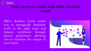 Take control of your projects with Slikk's Kanban Card