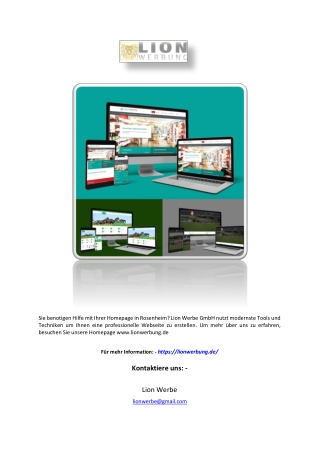 homepage rosenheim | lionwerbung.de