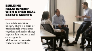 Building Relationship with Other Real Estate Agents