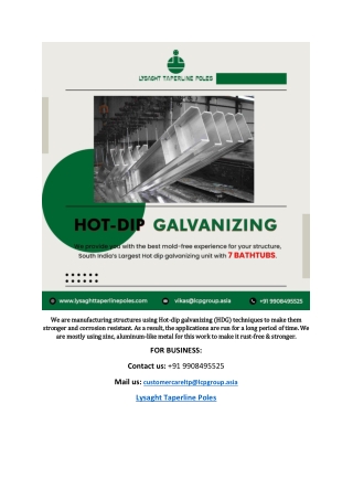 Hot dip Galvanizing suppliers near me