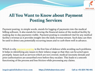 All You Want to Know about Payment Posting Services