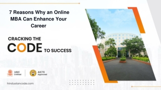 7 Reasons Why an Online MBA Can Enhance Your Career