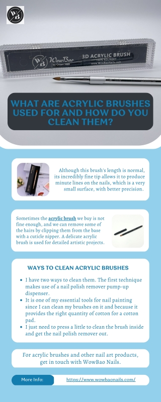 What Are Acrylic Brushes Used For And How Do You Clean Them?