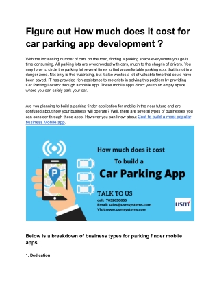 car parking -types Google Docs