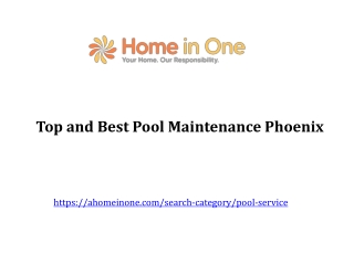 Best Pool Maintenance Phoenix