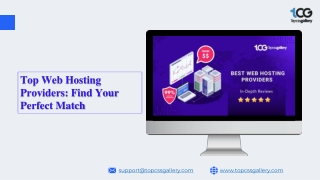 Top Web Hosting Providers Find Your Perfect Match