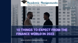 10 things to expect from the finance world in 2023
