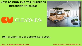 Top Interior Fit Out Companies In Dubai | Interior fit out Companies