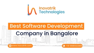 Inovatrik Technologies Best Mobile App Solutions in Bangalore