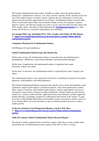 Tralokinumab Market