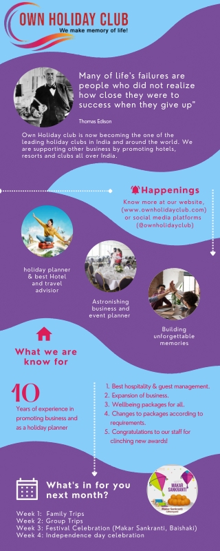 holiday clubs in India