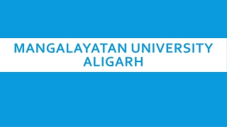 Mangalayatan University Aligarh