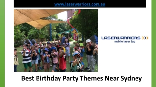 Best Birthday Party Themes Near Sydney - laserwarriors.com.au