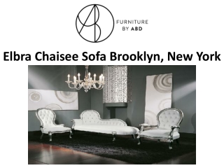 Elbra Chaisee Sofa Brooklyn, New York