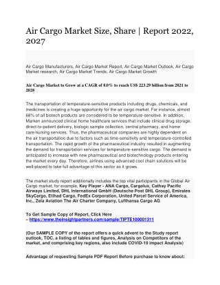 Air Cargo Market