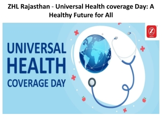 ZHL Rajasthan - Universal Health coverage Day A Healthy Future for All