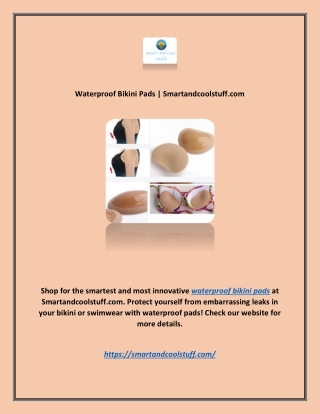 Waterproof Bikini Pads | Smartandcoolstuff.com