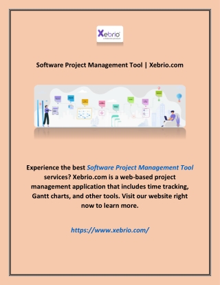 Software Project Management Tool | Xebrio.com