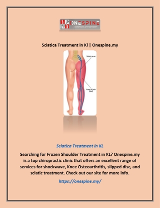 Sciatica Treatment in Kl | Onespine.my