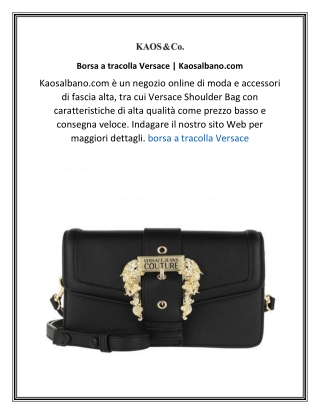 Borsa a tracolla Versace  Kaosalbano.com