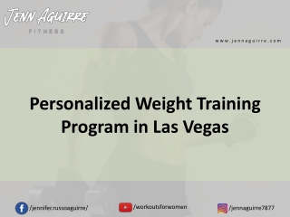 Personalized Weight Training Program in Las Vegas
