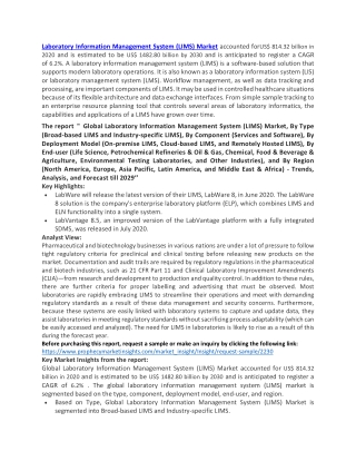 Laboratory Information Management System