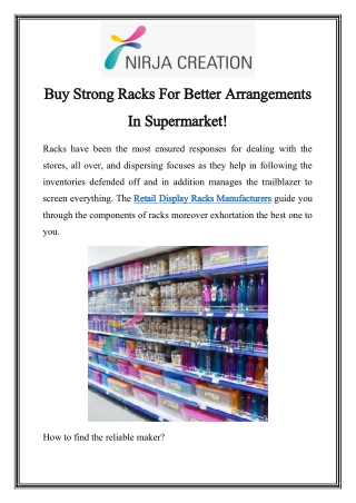 Retail Display Racks Manufacturers In Maharashtra Call Now-9004068963