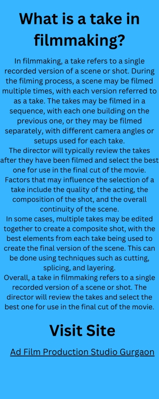 Ad Film Production Studio Gurgaon