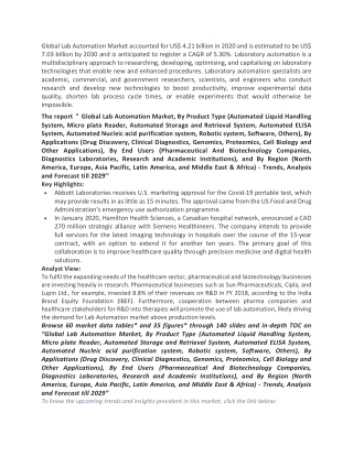 Lab Automation Market