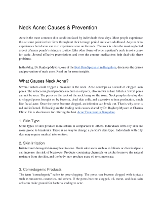 Neck Acne_ Causes & Prevention