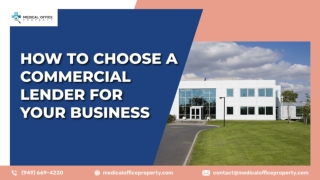 How To Choose A Commercial Lender For Your Business