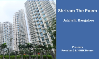 Shriram The Poem Jalahalli Bangalore -E-Brochure
